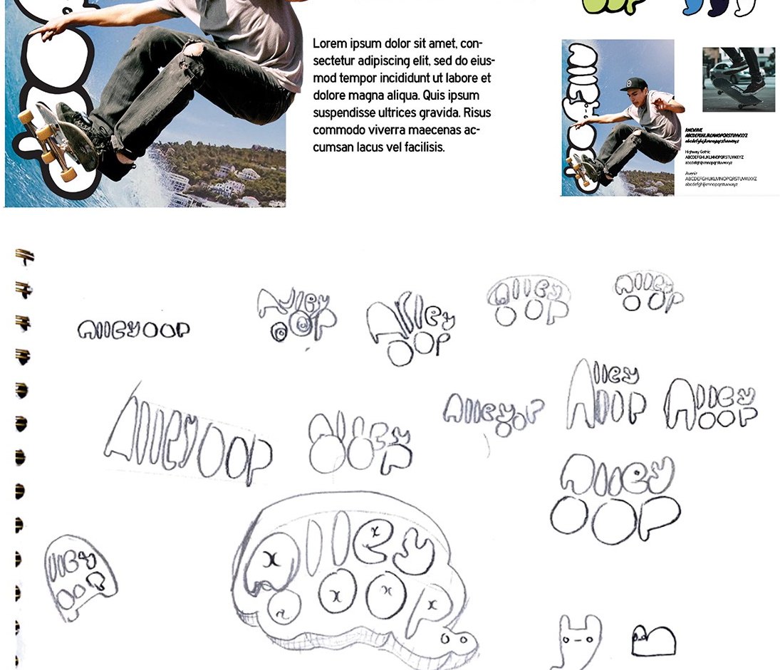 Sketchbook — drawing the wordmark