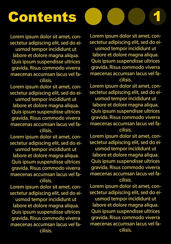 Contents page