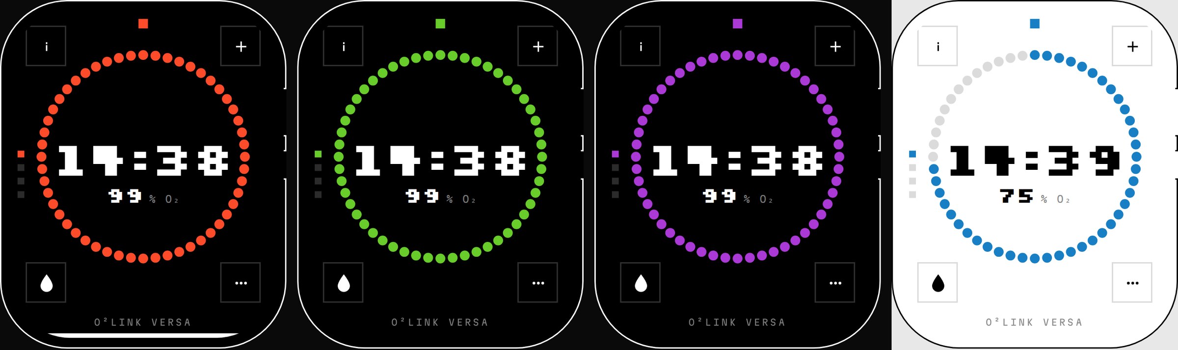 The watch face by tier, and in daylight