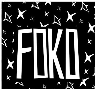 Wordmark and star pattern