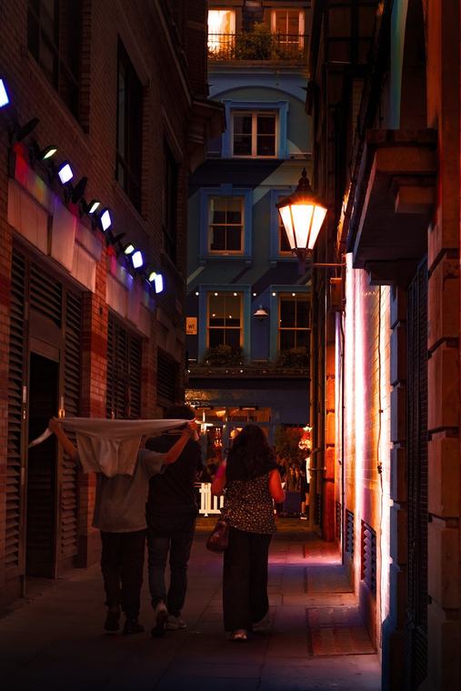 Soho, neon on brick