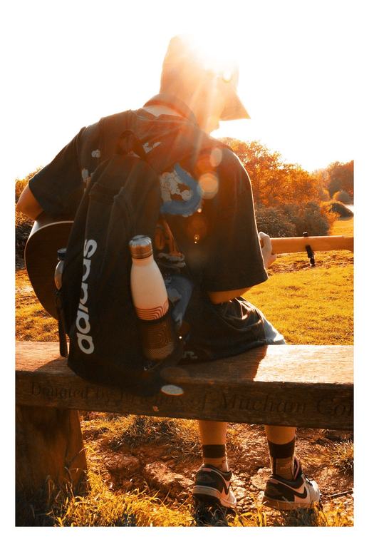Sitting into the sun