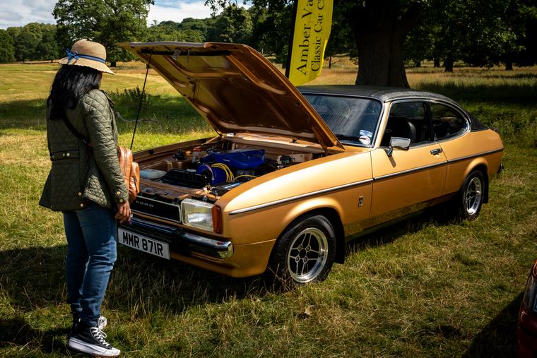 Bonnet up, somebody having a look