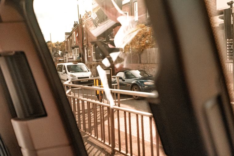 Out of a window, somebody else’s road
