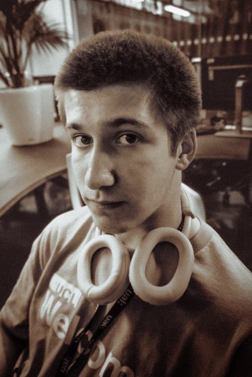 Sepia, and a pair of rings