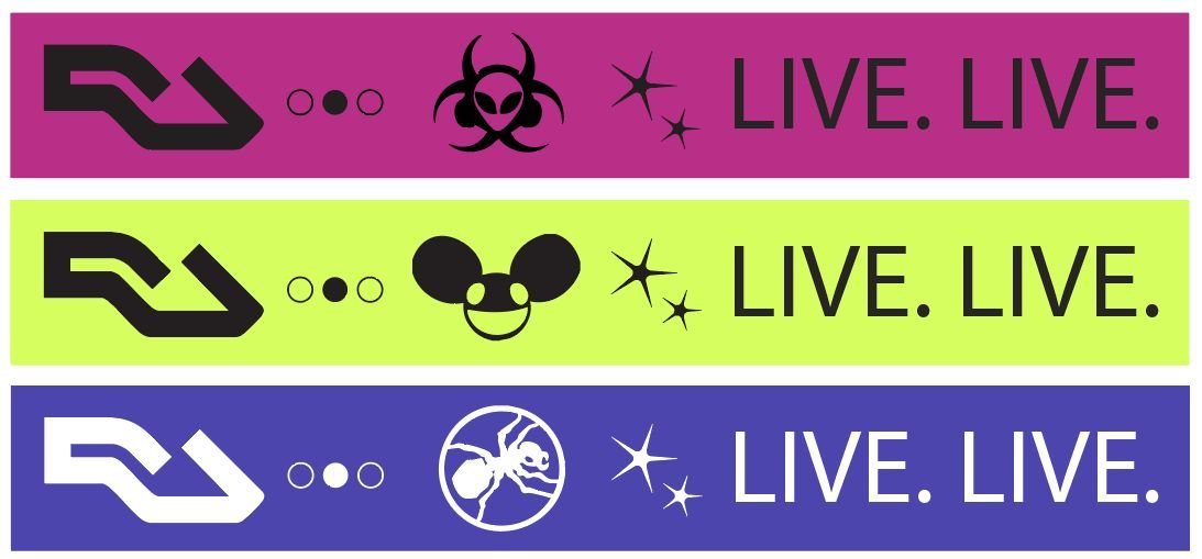 LIVE. LIVE. — sticker set