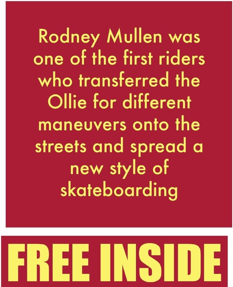 Panel — Rodney Mullen and the Ollie, set as magazine cover furniture
