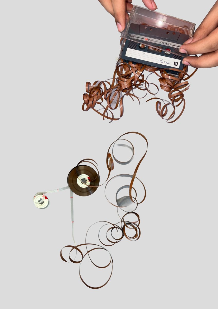 Workshop — a VHS tape dismantled with Vir Mohan