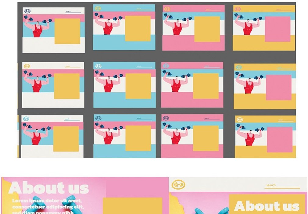 Layout system across the site
