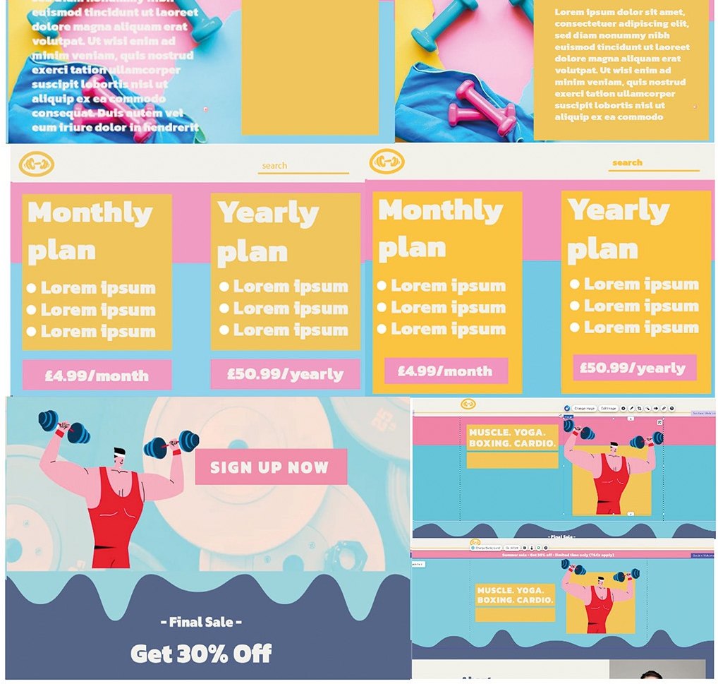 And its pricing page — monthly against yearly