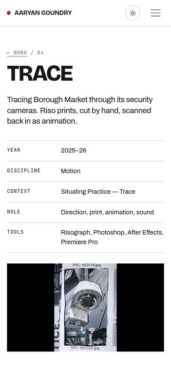 The same page, on a phone